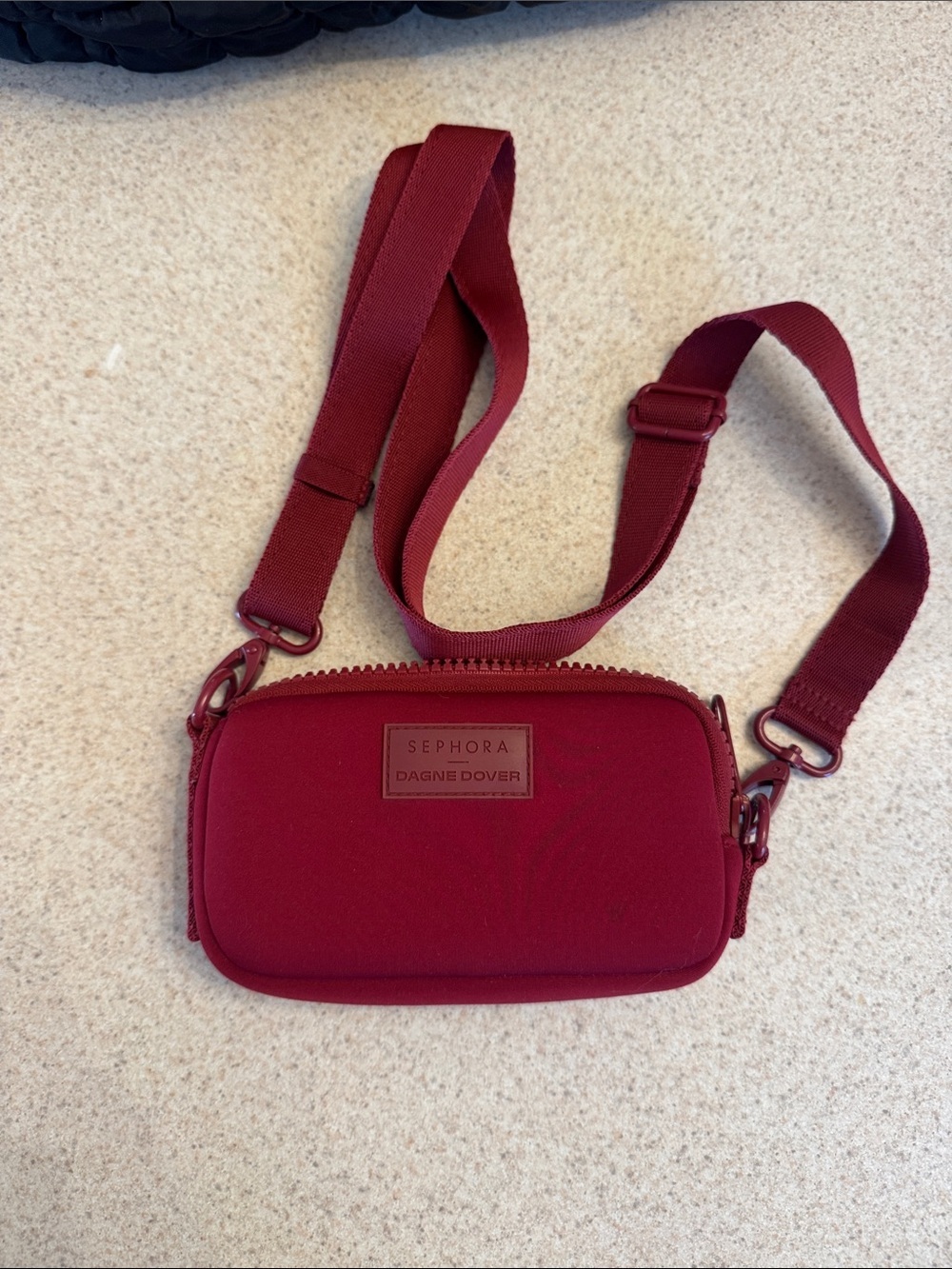 Dagne Dover Burgundy Crossbody Camera Bag for Sephora